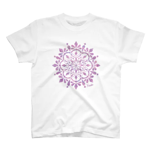 MANDARA-LILAC- スタンダードTシャツ