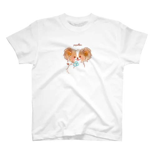 子パピヨン Regular Fit T-Shirt