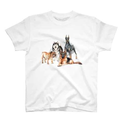 ちょっぴり強面の大きい犬たち。 Regular Fit T-Shirt