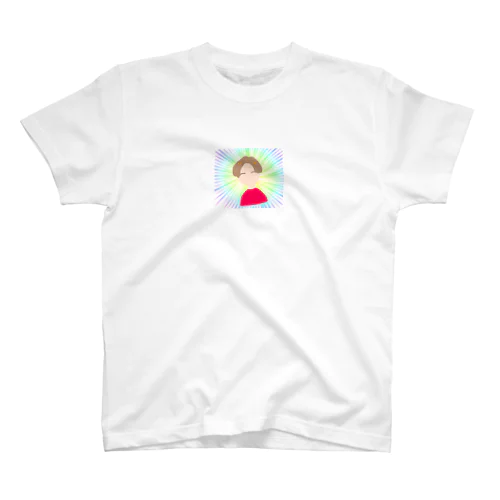 はじけとぶ笑顔の真ん中分けくん スタンダードTシャツ