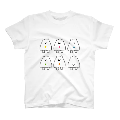 くまのOBAKE・たくさん スタンダードTシャツ