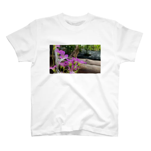 庭の紫片喰 Regular Fit T-Shirt