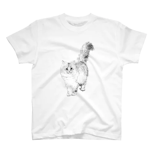 ふわふわ猫ちゃん Regular Fit T-Shirt