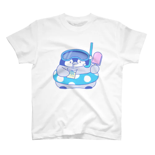 SUMMER ペンちゃん　雰囲気青 スタンダードTシャツ