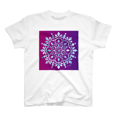 MANDARA-purple&light blue- スタンダードTシャツ