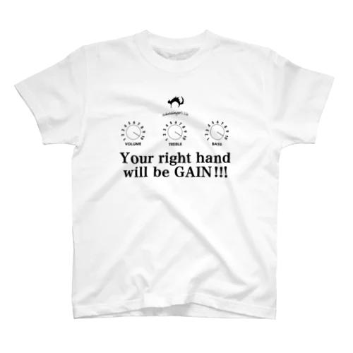 右手がGAIN 英字ver Regular Fit T-Shirt