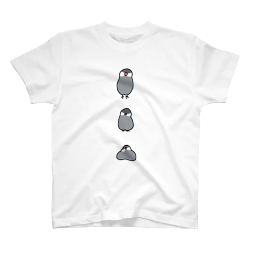 とろける文鳥(さくら) スタンダードTシャツ