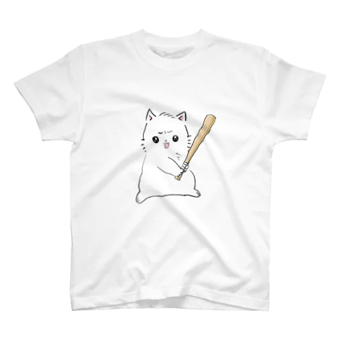 ホームラン猫(おおきめ) Regular Fit T-Shirt