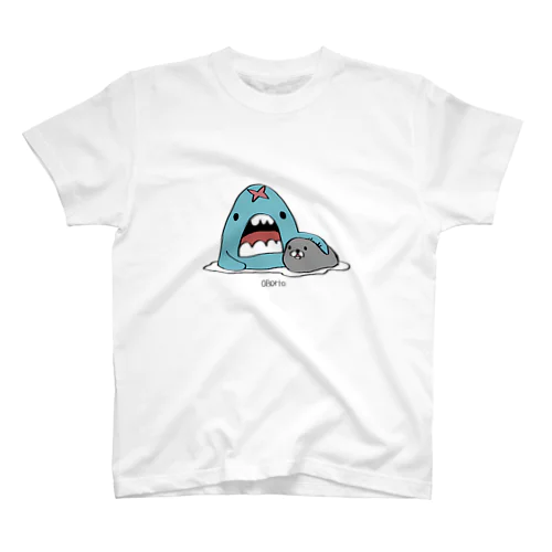 サメとアザラシ スタンダードTシャツ