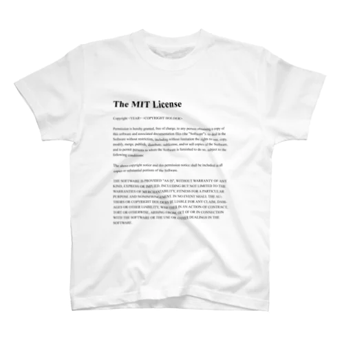 The MIT License (Light) Regular Fit T-Shirt