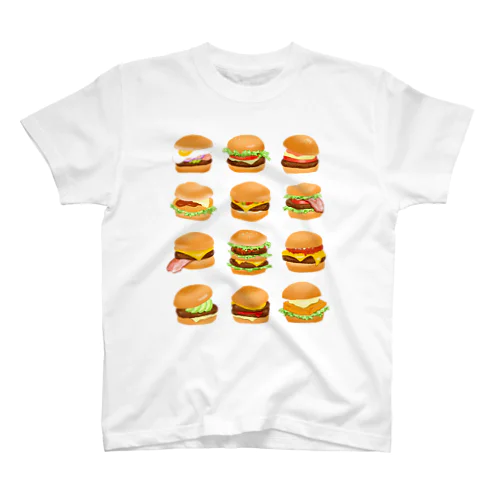 ハンバーガー！！！！！ スタンダードTシャツ