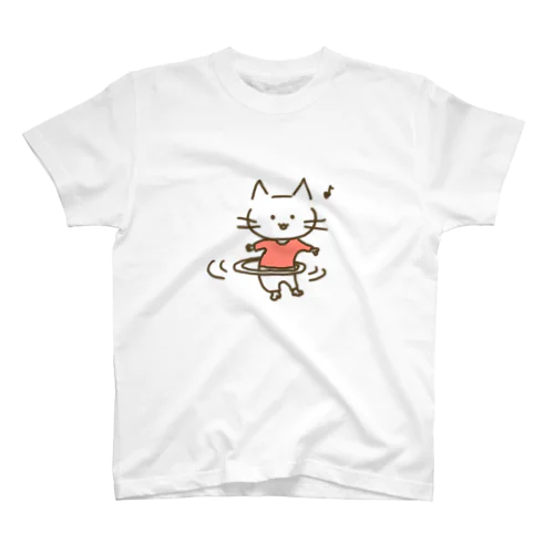 フラフープにゃんこ スタンダードTシャツ