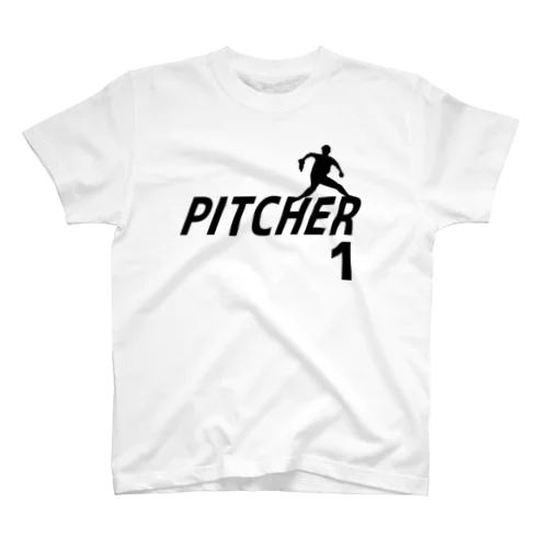左ピッチャー （背番号1） Regular Fit T-Shirt