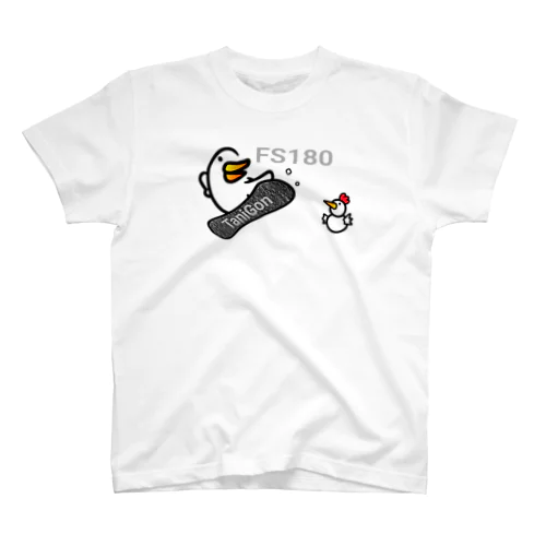 振り向き鳥はトリッカー スタンダードTシャツ