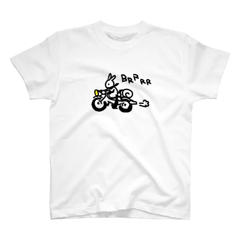 バイクとうさぎ Regular Fit T-Shirt