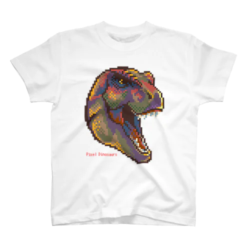 ドット絵-ティラノサウルス頭部 スタンダードTシャツ