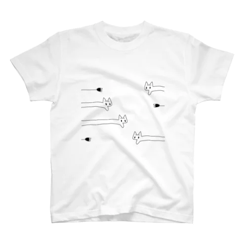 のびるたくさんのねこ Regular Fit T-Shirt