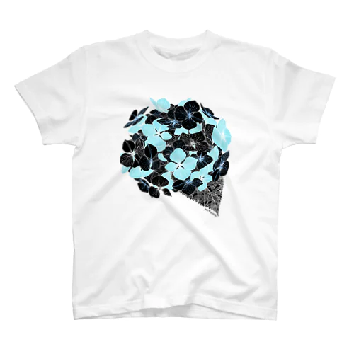 黒紫陽花 Regular Fit T-Shirt