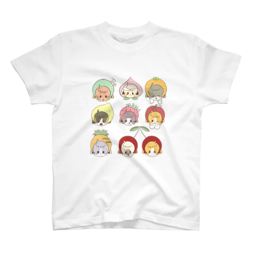 ねこねこフルーツTシャツ スタンダードTシャツ