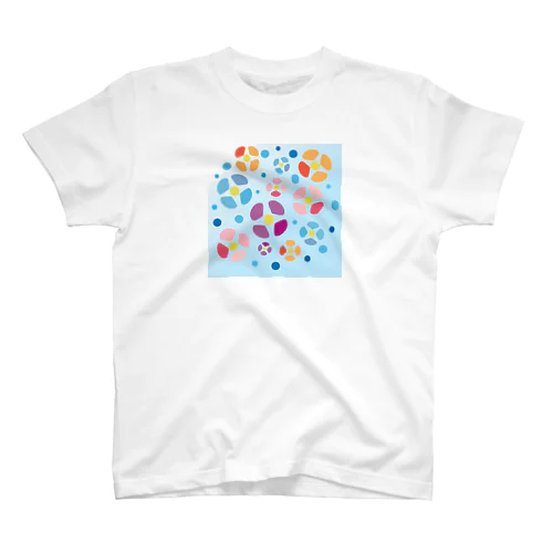 涼しげな夏の花 Regular Fit T-Shirt