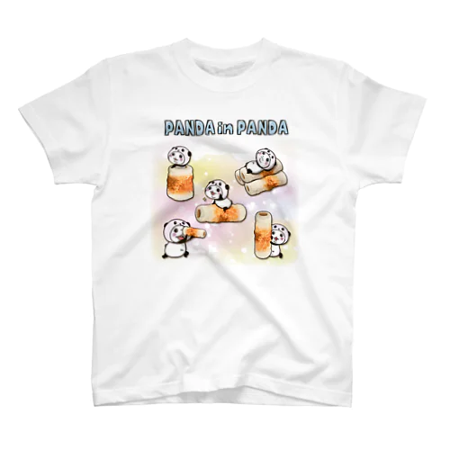 パンダinぱんだ(ちくわ) スタンダードTシャツ