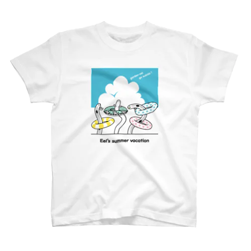 お魚Tシャツ　ガーデンイールの夏休み スタンダードTシャツ