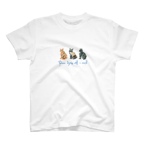 ３匹の猫 スタンダードTシャツ