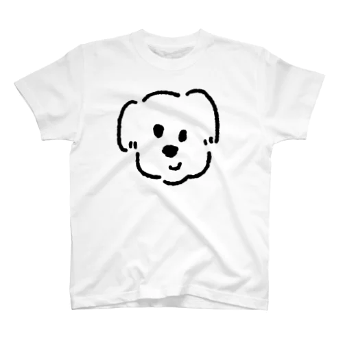 白黒の大きな犬くん スタンダードTシャツ