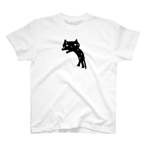 汗かき黒猫 スタンダードTシャツ