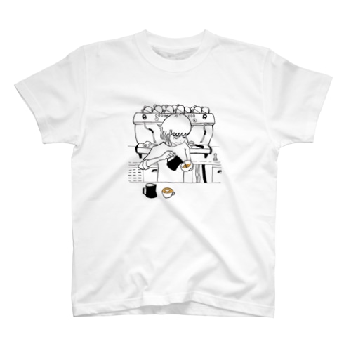 ラテアート/コーヒー/coffee Regular Fit T-Shirt