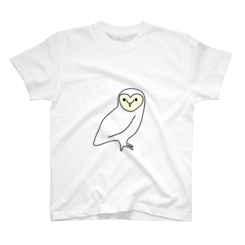 白いメンフクロウ Regular Fit T-Shirt