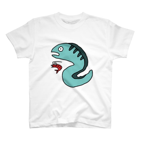 うつぼくんとえびちゃん（水色） Regular Fit T-Shirt