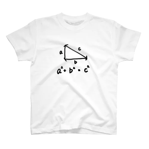 三平方の定理。 スタンダードTシャツ