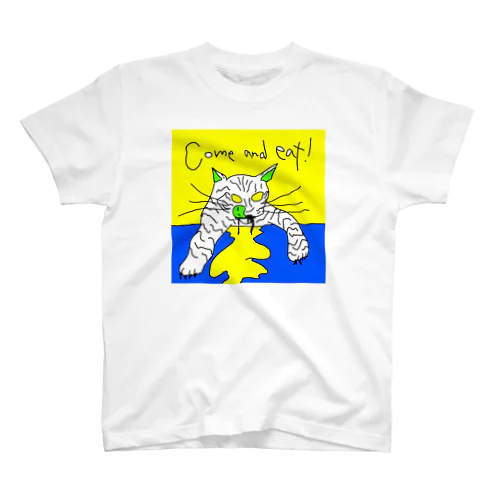 よだれねこ カラー版 スタンダードTシャツ