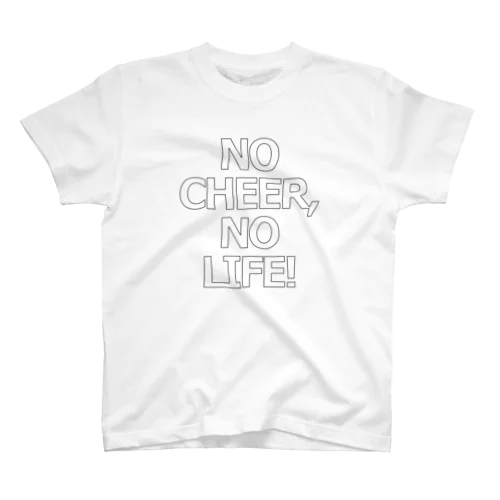 NO CHEER,NO LIFE!前面ロゴ スタンダードTシャツ