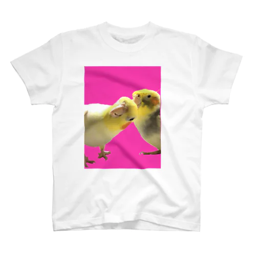 オカメインコのかおるくんとひびきくん スタンダードTシャツ