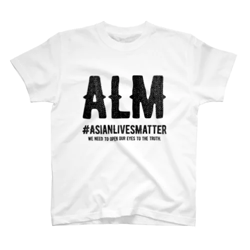 Asian Lives Matter。 黒 Regular Fit T-Shirt