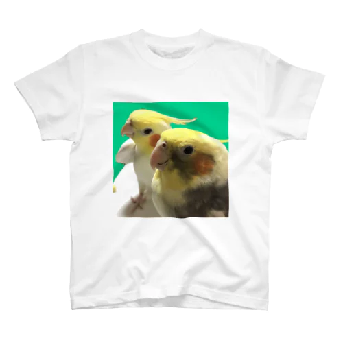 オカメインコのかおるくんとひびきくん スタンダードTシャツ