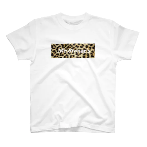 Mr.Stoner's BOX-LOGO 【LEOPARD】 Regular Fit T-Shirt