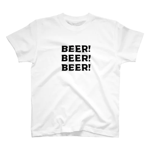 ビール！ビール！ビール！(黒字) スタンダードTシャツ