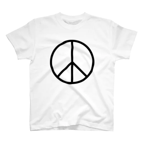 ピースマーク 平和 Peace symbols 平和運動や反戦運動のシンボルとして世界中で使われているマーク スタンダードTシャツ