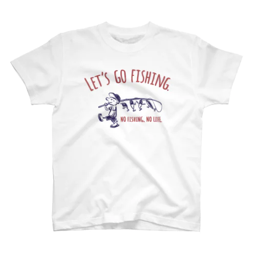 レッツゴーフィッシング ルアーと少年_レトロ Regular Fit T-Shirt