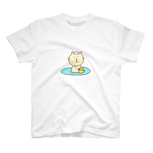 シンプルで頼もしい猫 Regular Fit T-Shirt