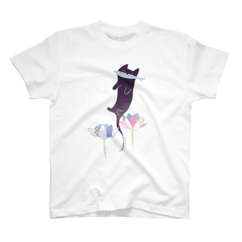 おさかなくわえた猫化け Regular Fit T-Shirt