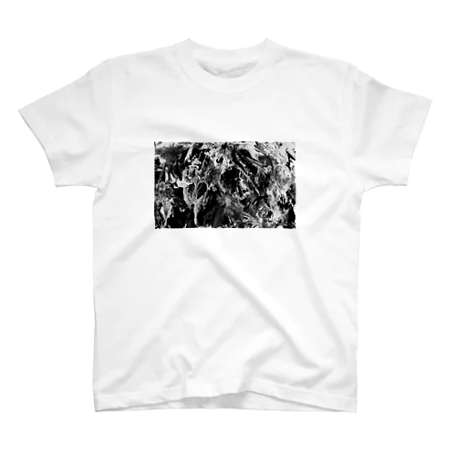 paint_01_landscape(monochrome_black)▽ Regular Fit T-Shirt