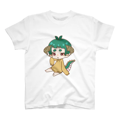 まろまゆ族 Regular Fit T-Shirt