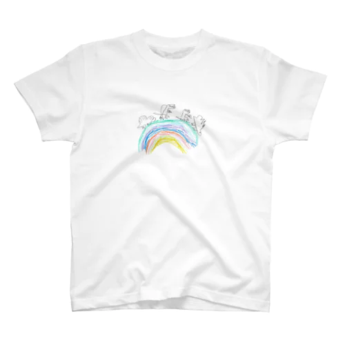 虹を渡るディノズ スタンダードTシャツ