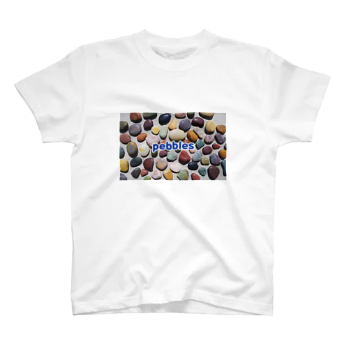 カラフルな石ころ BLUEBERRY×cream Regular Fit T-Shirt