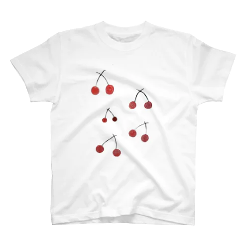 Cherry velvet  Regular Fit T-Shirt