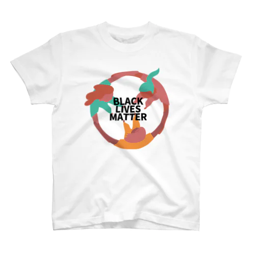 BLACK LIVES MATTER（ブラック・ライブス・マター）サークル2 スタンダードTシャツ